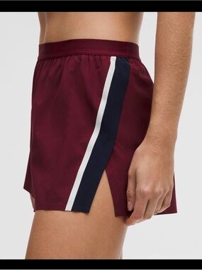 Lululemon High-Rise Split Short 3" Stripe Medium